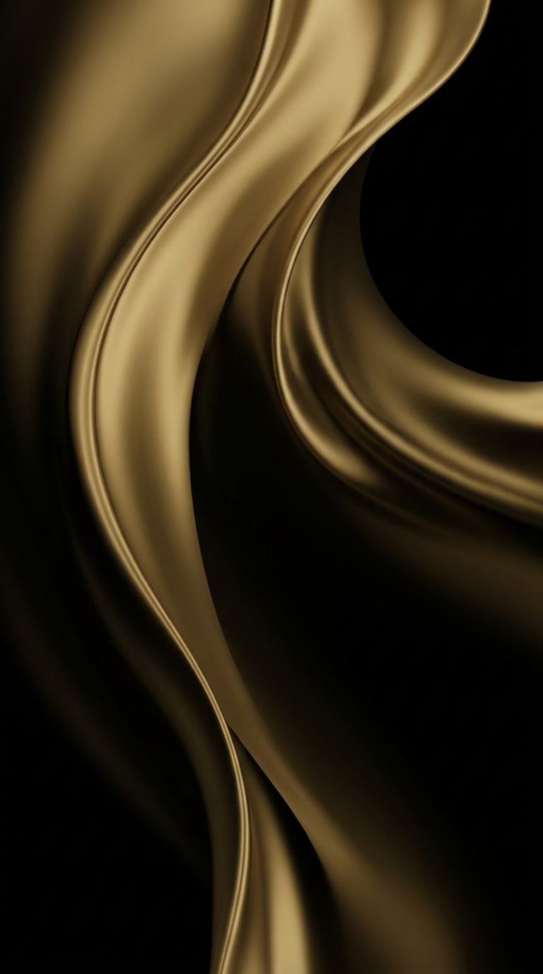 Flowing gold silk texture
